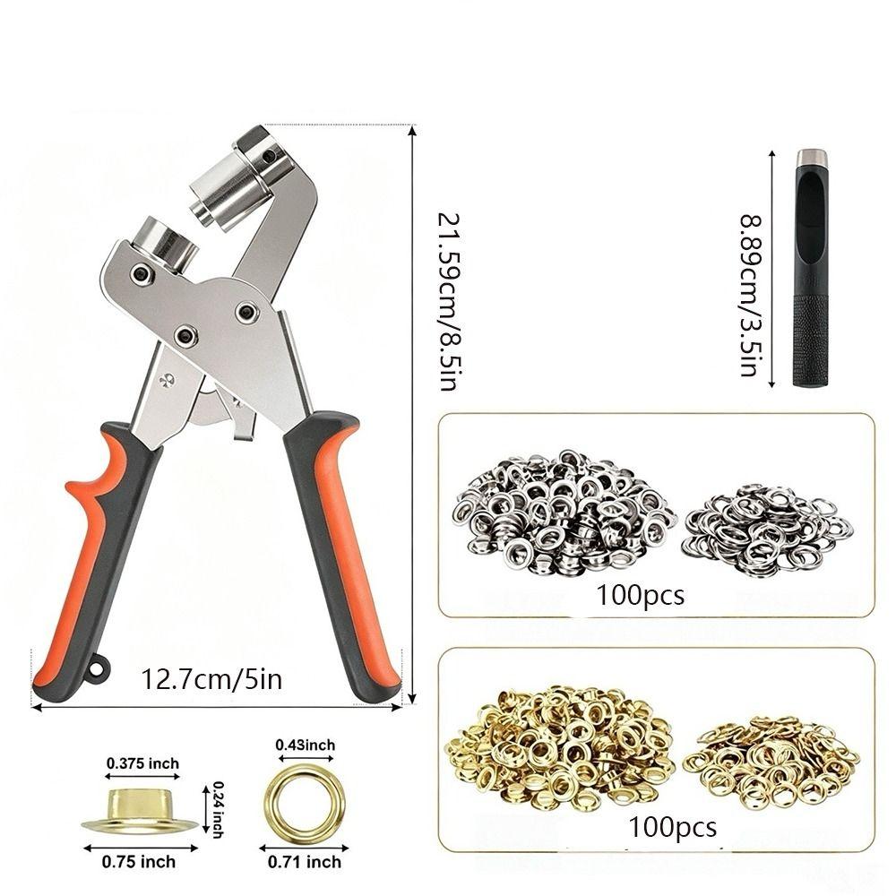 with Grommets Grommet Eyelet Plier Kit Manual Press Handheld Grommet Tool Kit  Hand Tool