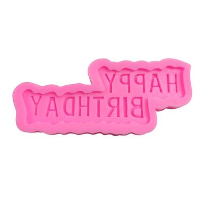 Happy Birthday Happy Birthday Cup Cake Sign Fondant Cake Chocolate Silicone Mould Decorative Mould