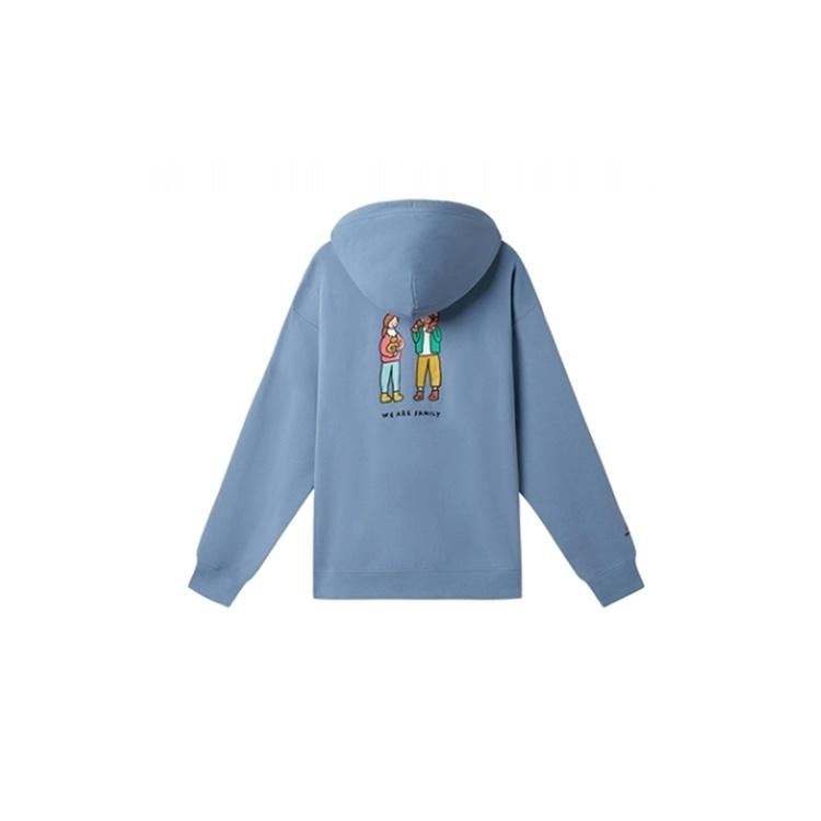 New Balance Cartoon Printing Hooded Track Jacket Blue Men's MDA47013-BL