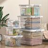 Plastic Plastic Box Transparent Black Clothing Storage Bin Practical Organizing Box  Clothing