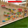 Peg Beads Wall Toy: Interactive Wooden Blocks & Wall Decoration Game for Kindergarten.