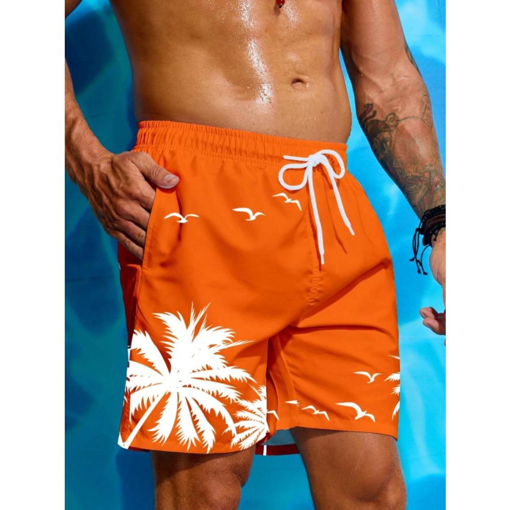Summer Men's 3D Printed Beach Pants Fashion Versatile Trend Breathable Casual Vacation Style