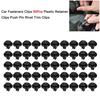 Car Fasteners Clips 50Pcs Plastic Retainer Clips Car Push Pin Rivet Trim Clips Universal Replacement for Toyota Honda