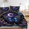 3pcs Celestial Butterfly Print Duvet Cover Set, Cover For Bedroom Guest Room (1 Duvet Cover + 2 Pillowcase, Without Quilt),  Yy250922228