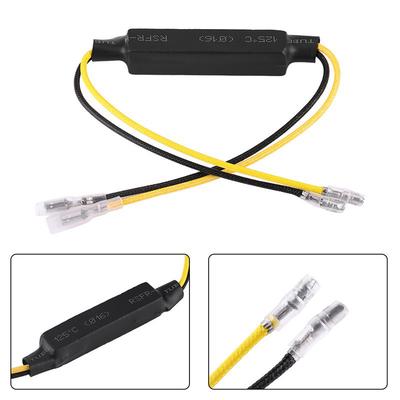 12V LED Indicator Resistor Flasher Adaptor 12V 25W Relay Load Resistors Universal Fit for Motorcycle Set of 2pcs
