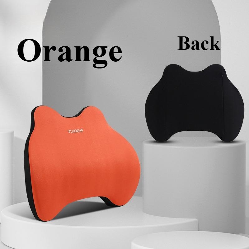 Compressible car headrests and lumbar support kits, memory foam breathable cushions and neck pillows