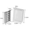 Stainless Steel Ceramic Soap Dish For Bathroom, Double Layer, Self Draining Soap Dish, Reject Fluffy Soap, Easy To Clean(White)