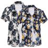 Palm Tree Printed Hawaiian Beach Shirt för män Kortärmad sommar 5XL Aloha-skjortor Herr Semesterkläder