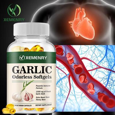 Yüksek Emilimli Sarımsak Kapsülleri, Antioksidan, Bağışıklık Sistemini Güçlendirici, Yetişkinler İçin Uygundur