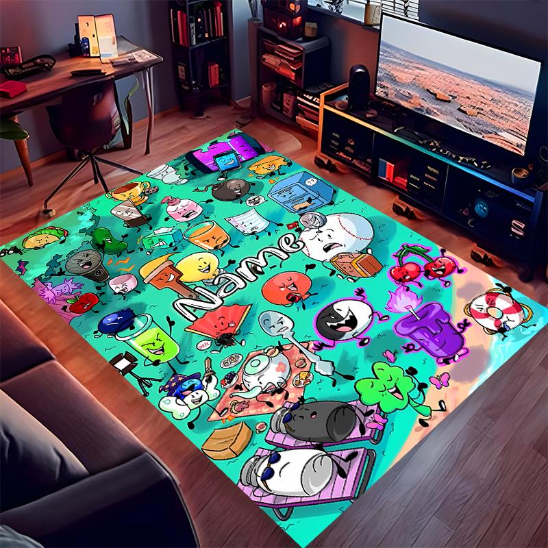 Custom personalization nanimate Insanity Print Area Rug - Soft, Washable Non-Slip Indoor Mat,Living Room,Home&Office Decorative Rug