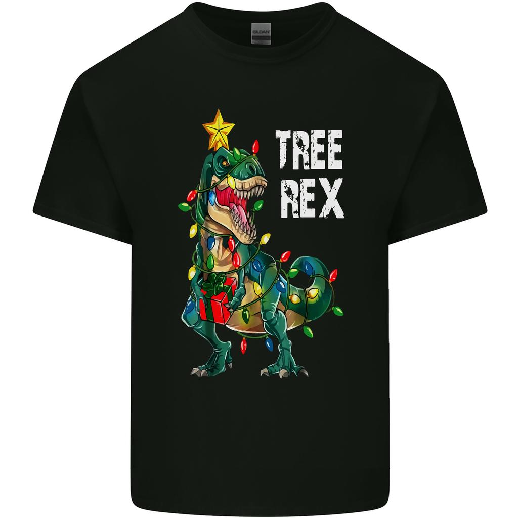 Tree Rex TRex Funny Christmas Dinosaur Unisexs Light Cotton TShirt