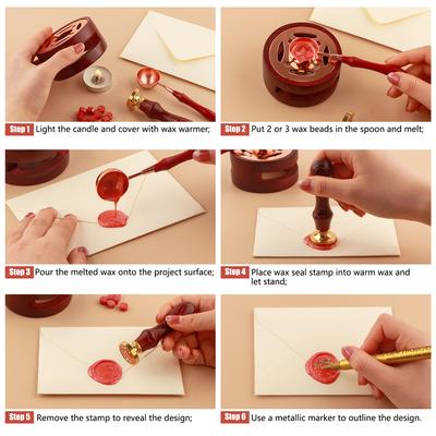 100pcs Wax Seal Beads - 24 Colors Sealing Wax Beads for Making Wax Seals, Decor for Envelope Letter Wedding Invitation