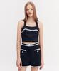 Oioi Collection Tweed Bustier [Navy]