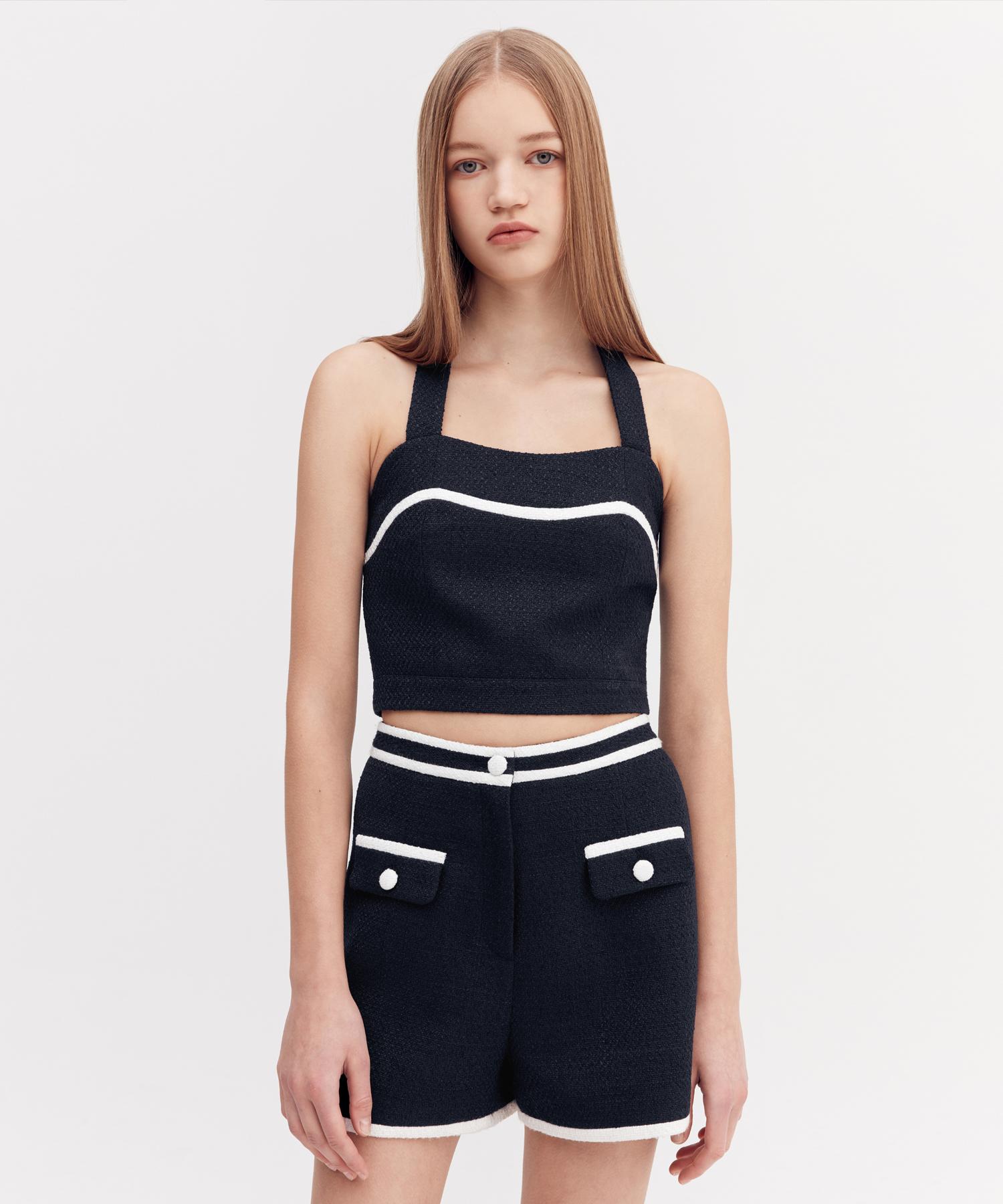 Oioi Collection Tweed Bustier [Navy] M
