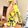 Creative Transformers Gundam PVC Keychain - Cartoon Design for Car, Backpack, or Bag Pendant, Ideal Small Gift