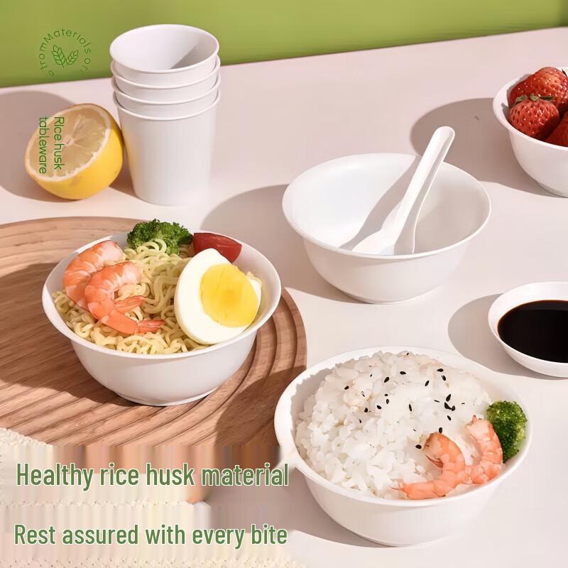 Youshu Biodegradable Rice Husk Soup Bowls