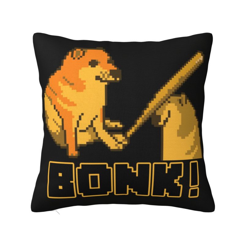 Shiba Inu Doge Cheems Meme Throw Pillow Covers Decor Home Kawaii Chair Cushion Square Pillowcase