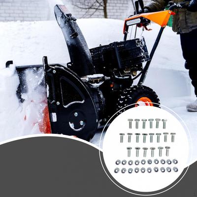 20 Stück Schneefräsen Scherbolzen und Muttern Gebläseteile Ersatz Hochleistung Praktisch