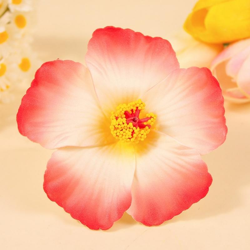 5 Pieces Tropical Flower Hair Clip for Women Girls Lightweight Comfortable Hair Ornament Secure Grip Cloth Fabric