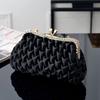New fashion satin evening bag, dinner bag, cheongsam bag, oblique span bag, dress bag, banquet cheongsam bag.