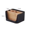 Wooden Remote Control Storage Box Stationery Storage Box Glasses Watch Organizing Storage Holder Household Organization