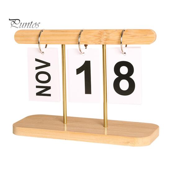 

Деревянный переворачивающийся календарь, большой цифровой дисплей, декор для домашнего офиса, стоящий многоразовый вечный настольный ежедневный календарь, реквизит для фотографий