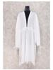 Elegant White Chiffon Women's Lace Long Sleeved Bow Cardigan Bathing Suit Cover Ups Beach Sarong Robe de Plage Tunic  Q947
