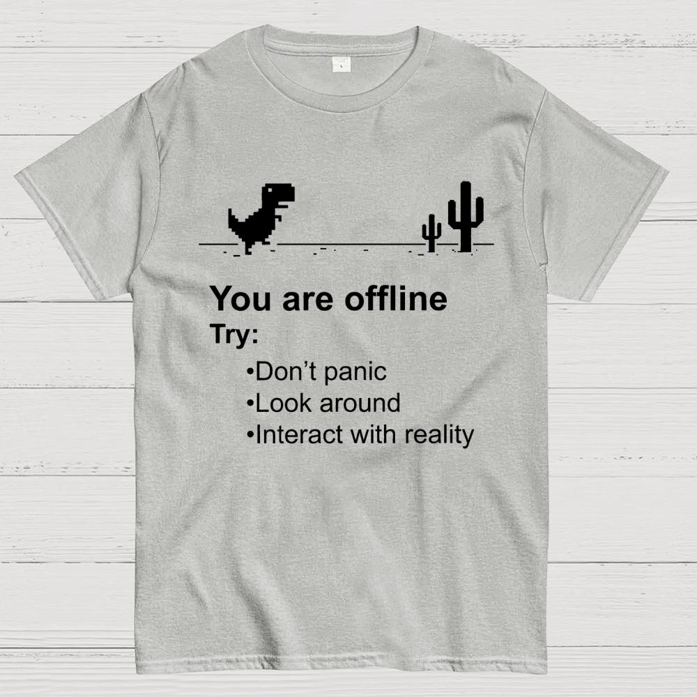 Funny offline Unisex Cotton Summer Casual Cool Loose T-Shirt