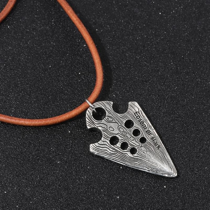 Unisex Charm Necklace Alloy Arrows Neck Jewelry Unique Fashion Accessory Suitable for Daily Wear Special Occasions