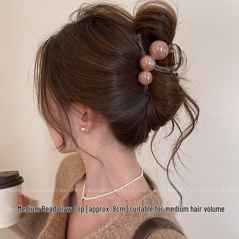 

Корейская большая акриловая заколка-краб для женщин - 2025 Заколка для волос «Акула» высокого класса