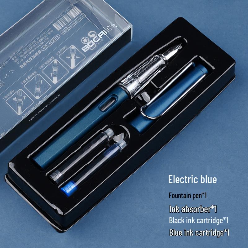 

Набор перьевых ручек Bocai для коррекции осанки студента со сменными картриджами для каллиграфии и практики в начальной школе 0.38mm