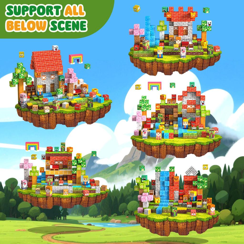 Magnetic Blocks, Magnetic Toys, Children's Educational Toys for Boys and Girls, Building Toys, Birthday Gift, Present, 150pcs/220pcs/330pcs