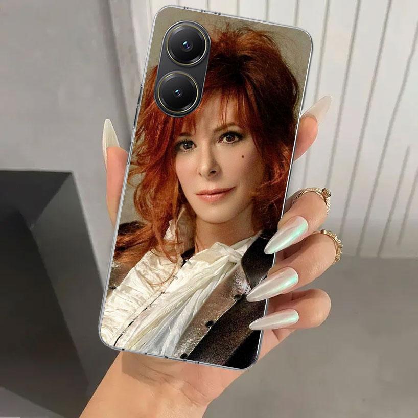 Mylene Farmer Phone Case for Xiaomi Poco X5 X6 X7 Pro F7 Ultra M7 Redmi 15 15C 13 13C 12 12C 10 10A 10C 9 9A 9C 9T Shell Poco X7