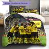 Dortmund Pattern Bedding Home Decoration Birthday Gift (1 * duvet cover + 2 * pillowcase, without core)