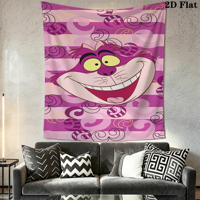 Mad Hatter Tea Party Tapestry Wallmounted Fashion Print Work Of Art Wall Covering Decoration Wall Decoration
