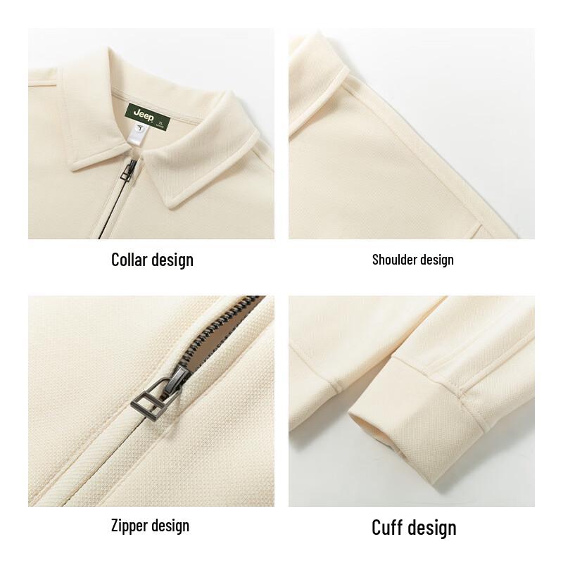 JEEP Men's Shirt Collar Sweatshirt