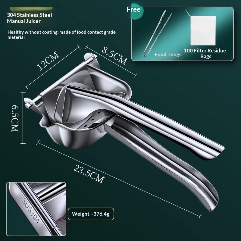 Stal Nierdzewna 304 Ręczna Sokowirówka Domowa Oddzielanie Ręczna Prasa do Soków z Granatów Arbuzów Prasa do Soków Pomarańczowych