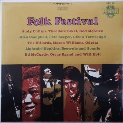LP Schallplatte VARIOUS - Folk Festival LEG110 Elektra Legacy  US Folk Gebraucht