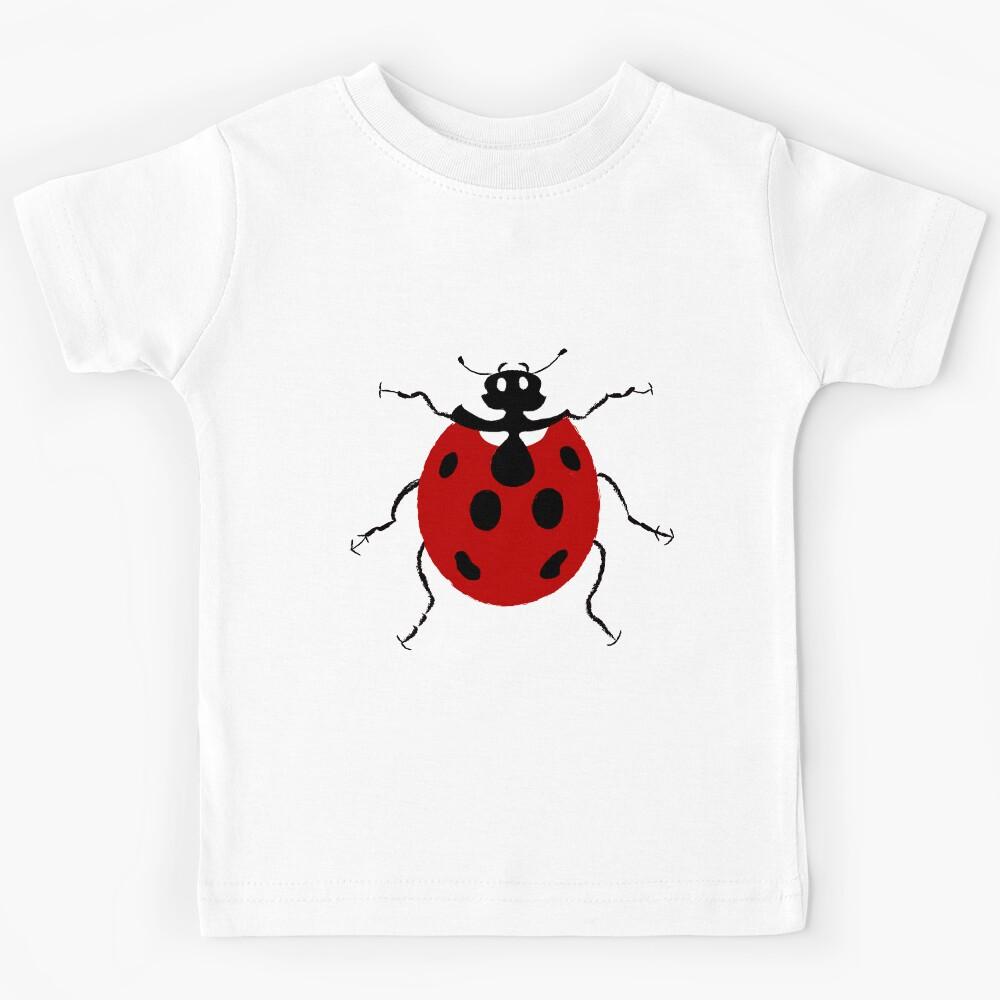 Simple Red Ladybug Design Kids T-Shirt 160