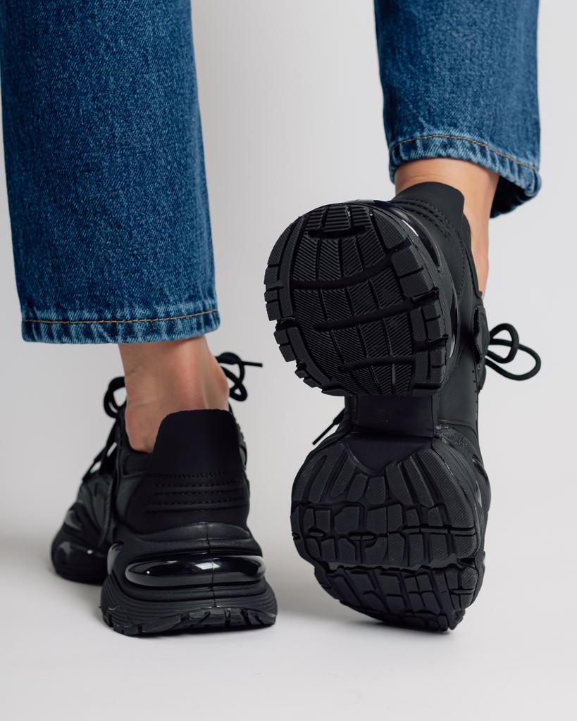 Women's Sneakers Suny Liana 6100 36 Black Leather Textile