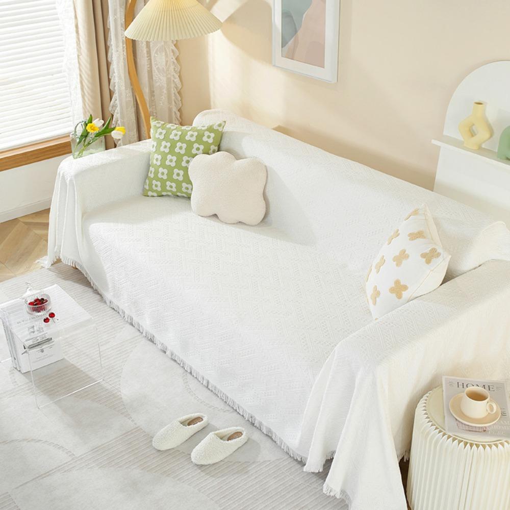 

Sofa Cushion Cover Slip Proof Full Coverage Universal All Season Dust Proof Sofa Protector 130 * 180cm