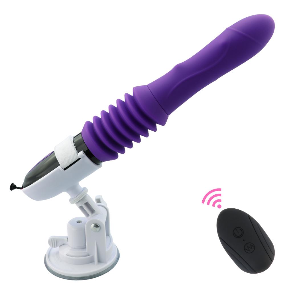 Rotating Dildo Vibrator Sex Machine Retractable Dildo Vibrator Vaginal Clitoris Stimulator Remote Control Orgasm Masturbation