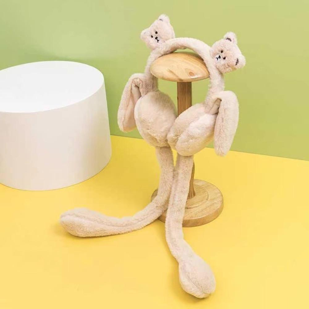 Protecție împotriva frigului Mănuși amuzante Mănuși moi cu airbag Acoperitoare nouă pentru urechi Copil