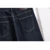 DIMANAF 2026 Herbst Winter Neu Übergröße Damen Lange Hosen Blau Elastische Taille Jeans Lässig Locker Dame