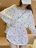 Women's Sheer Bow Print Long Sleeve Sun Protection Top - Spring/Summer Casual Cover-up