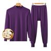 Yuzhaolin Women's Mid-neck Cotton Thermal Underwear Set