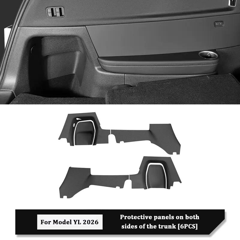 Trunk Side Protection Pads For Tesla Model YL 6-Seater Rear Trunk Side Guards Full Cover Anti Scratch Dirt Resistant Accessories