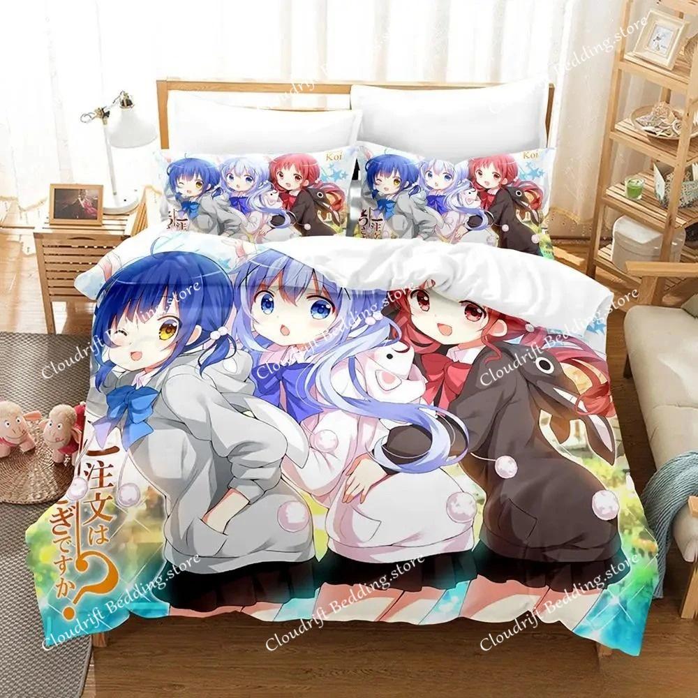 Cartoons Is the Order a Rabbit Printed Bedding Set Single Twin Full Queen King Size Bed Set Adult Kid Bedroom Duvet Cover Sets