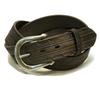 (Tochigi Leather) Tochigi Leather Belt for Men, Genuine Leather, Cowhide, Vegetable-Tanned Leather, Floral Pattern, Made with Tochigi Leather Co.,
