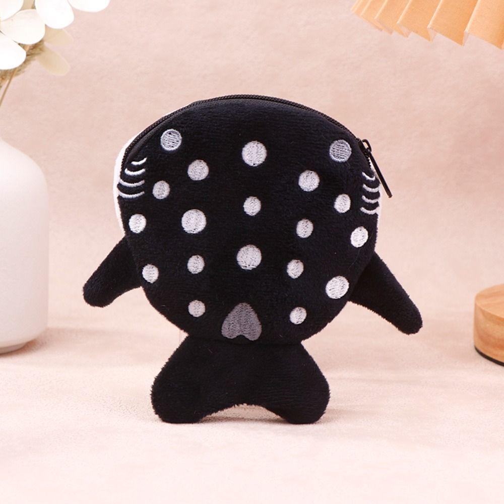 Bag Pendant Shark Plush Wallet Cartoon Shark Plush Coin Bag Earphone Birthday Gift
